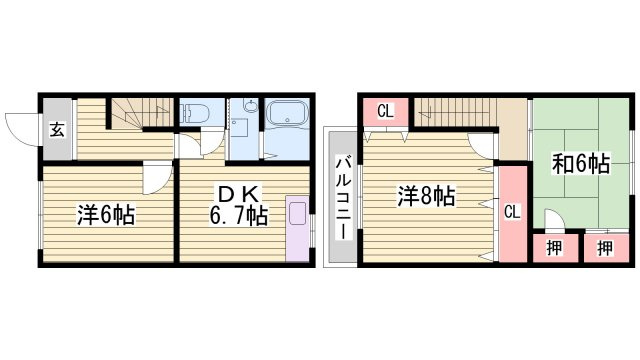 アベニュー安室の間取り