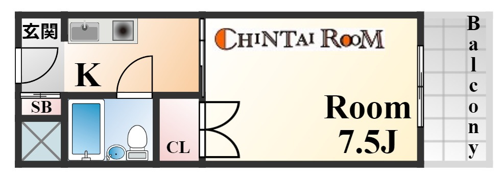 メゾンド六甲パート２の間取り