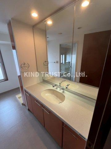 ロイヤルアーク花水都OSAKAの洗面所|スペースが確保できる洗面所です