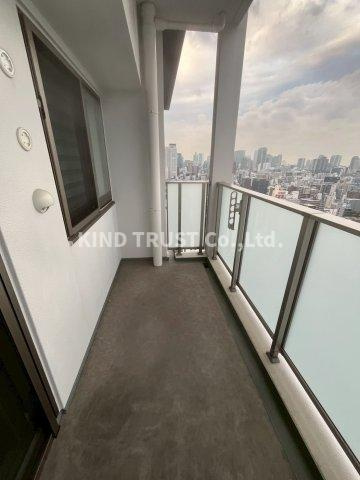 シエリアタワー大阪天満橋のバルコニー|広々としたバルコニーです