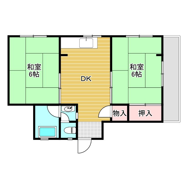 日光マンションの間取り