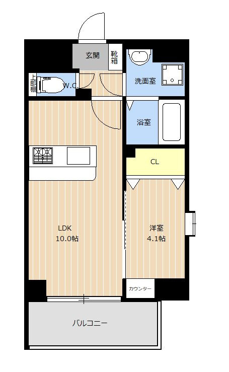 LIBTH西新Ⅱの間取り