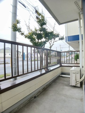アスピアＡのバルコニー
