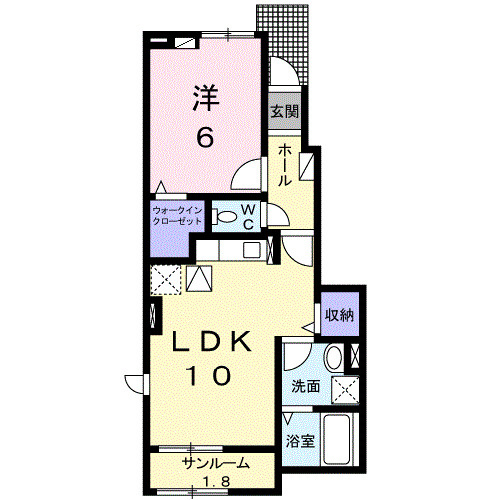 ミリア　リゾートⅢの間取り