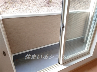 広島市安佐北区口田南４丁目のアパートのバルコニー