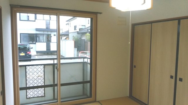 ラフィネ九のバルコニー|来客時にも便利な和室付き