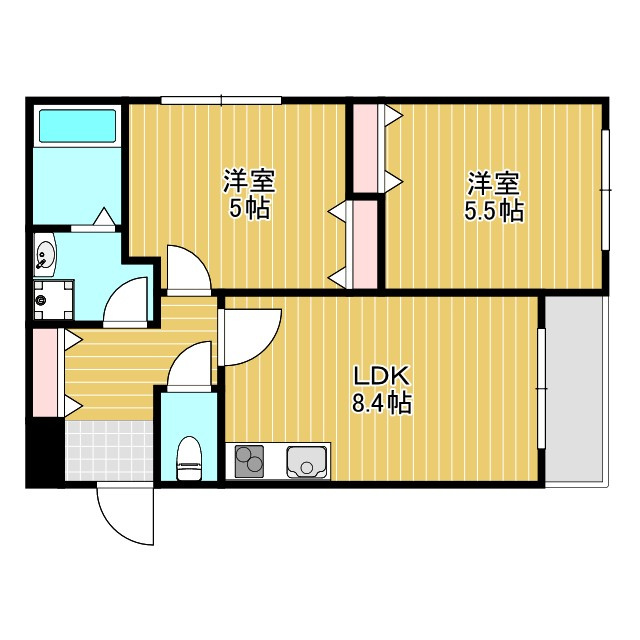 クレセル利倉東Ⅱの間取り