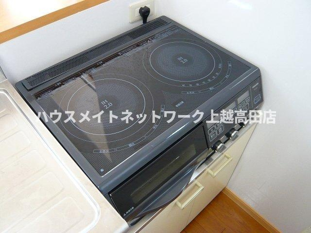 オレンジヒルズＪ２のその他|ＩＨクッキングヒーター・グリル付き（同室タイプ２０５号室の画像を掲載）
