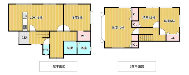【間取り】 | 福岡市早良区早良６丁目　戸建て | リフォーム済みで気持ちよく新生活を始められます。リビングも居室もゆったりとした間取りが魅力です