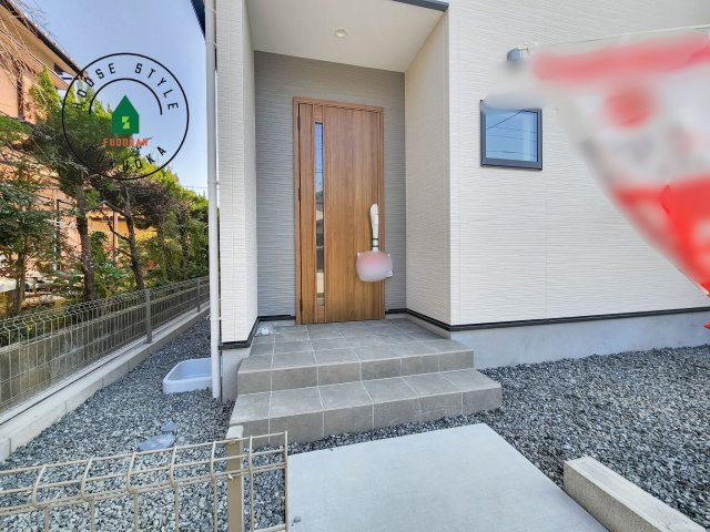 大野城市南ヶ丘6丁目第4-1棟（1号棟）の外観：施工例|おでかけの時も帰った時も、「我が家」を最初に感じでもらえる素敵な空間に。