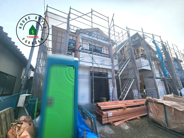 糸島市前原北2丁目第1-3棟（1号棟）の外観|デザイン性のある外観です。