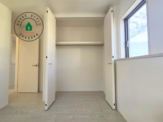 糸島市前原北2丁目第1-3棟（1号棟）の内観：施工例|大きなスペースがあり、収納には困りません。