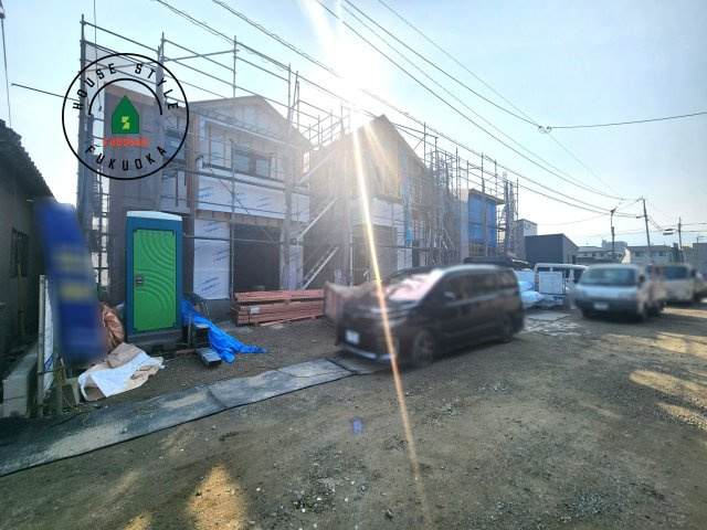 糸島市前原北2丁目第1-3棟（1号棟）の前面道路含む現地写真|見学の時間などお気軽にお問い合わせ下さい。