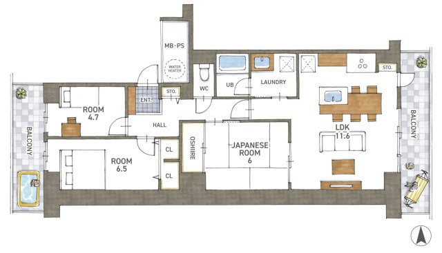大津東スカイハイツ　天然木フルリノベーション