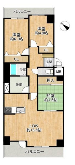 【間取り】 | シーアイマンション須磨エクシード
