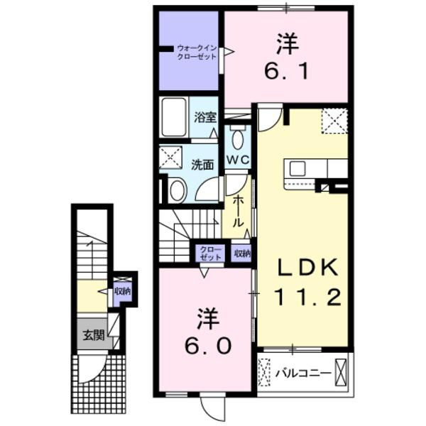 リアンＡの間取り