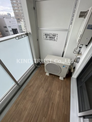 Primavera Minamimorimachiのバルコニー|外からの目が気にならないバルコニーで洗濯物が干せます