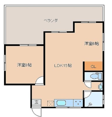フレアサウスマリーナの間取り