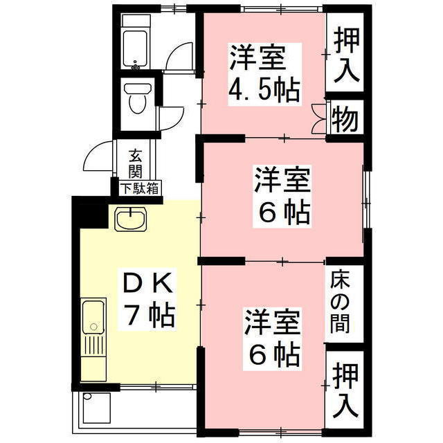 BLUEROSE咲の間取り