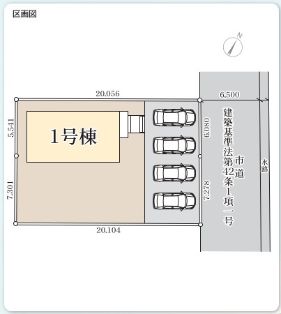 【いわき市常磐関船町1期／限定1棟】◆選べる豪華家電キャンペーン実施中♪◆ の区画図|区画図です。