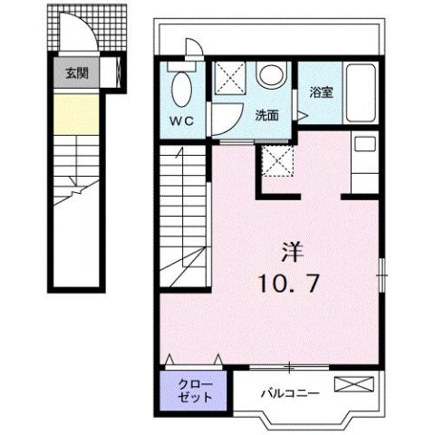 パーシモン　ケティーの間取り