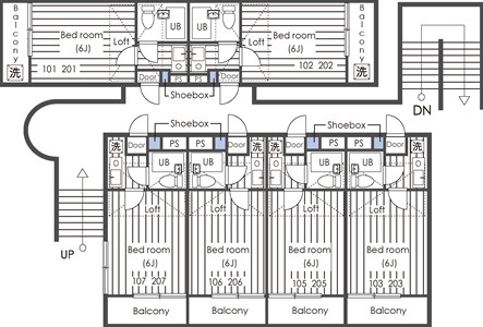 シティパレス八幡Ⅰの間取り