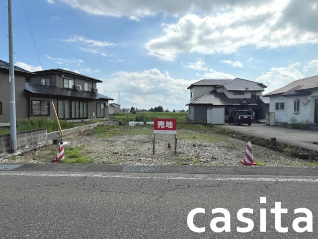 【外観】 | 【建築条件なし】大仙市高梨上川原 60.34坪 高梨小学校まで388m 上下水道
