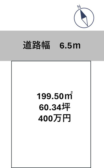 【土地図】 | 【建築条件なし】大仙市高梨上川原 60.34坪 高梨小学校まで388m 上下水道