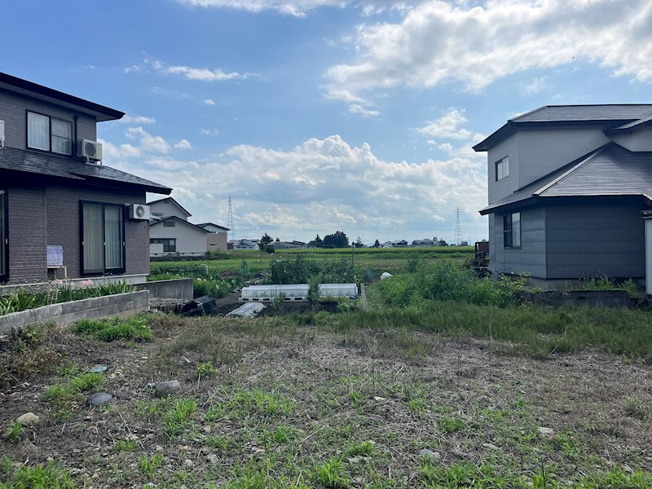 【外観】 | 【建築条件なし】大仙市高梨上川原 60.34坪 高梨小学校まで388m 上下水道