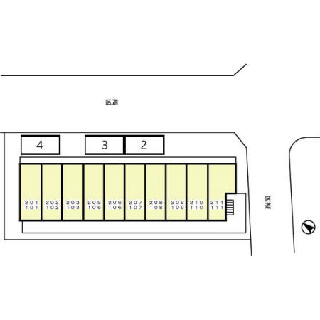 オーガスタ篠崎の区画図