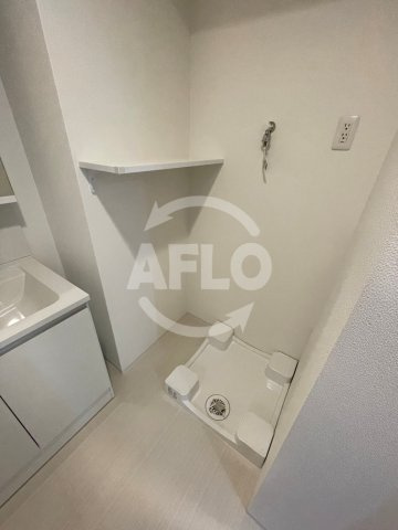 スプランディッド阿倍野の洗面所|スプランディッド阿倍野　洗濯機置き場