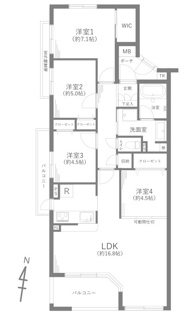 【間取り】 | アールヴェール荻窪北
