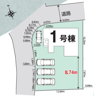 【区画図】 | リナージュ東近江市昭和町０１期 | 区画図