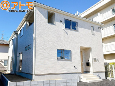 【外観】 | 清水区村松原第4　新築戸建　1号棟 | どっしりとした外観は安心感のあるマイホームを実感できますね♪