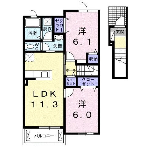 【間取り】 | ラフレシールⅡ