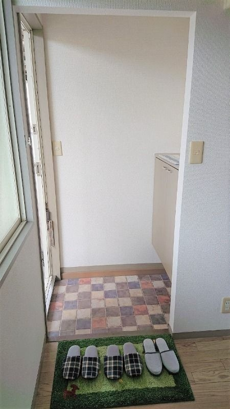 ドミール大安寺の玄関