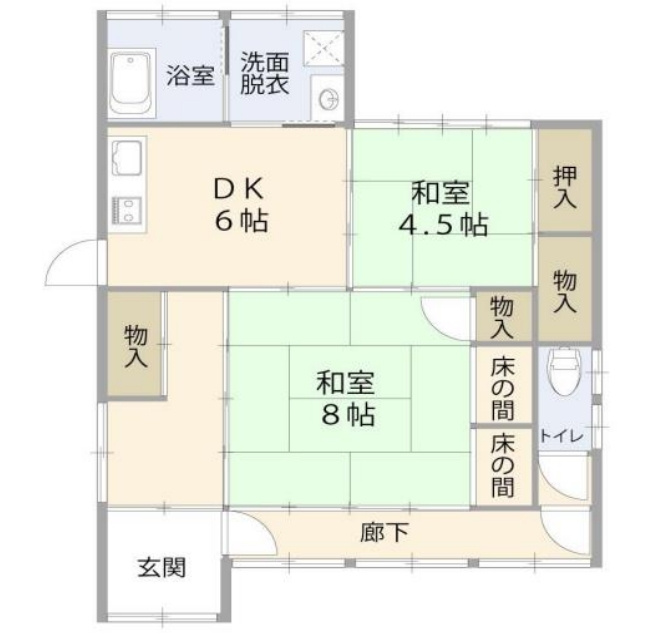 春の木洩れ日とエスプレッソの間取り