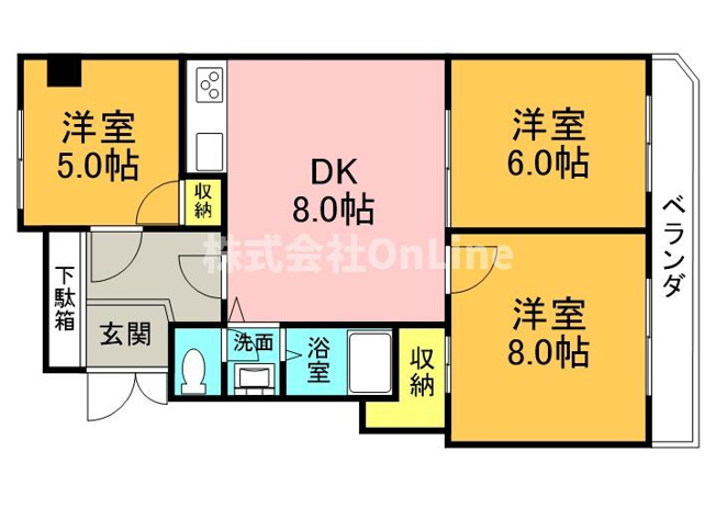 【間取り】 | ヴェール上小阪