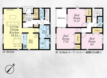 【間取り】 | 朝霞市宮戸3丁目　新築一戸建住宅　全16棟　(志木本店) | 13号棟／ZEH水準の省エネ住宅！防犯カメラ標準装備で永く安心してお住まいいただけます。