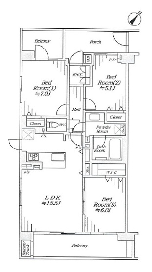 【間取り】 | コスモ星川パークステージ