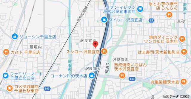 ルーチェ南茨木の地図