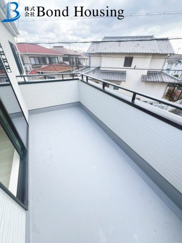 「西神中央駅バス5分」「3方角地」竹の台5期 限定1棟のバルコニー