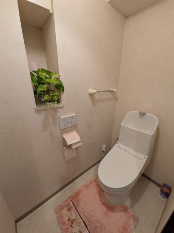 ライオンズマンション小牧のトイレ|落ち着いた色調のトイレです