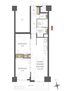 【間取り】ライオンズマンション菜園 