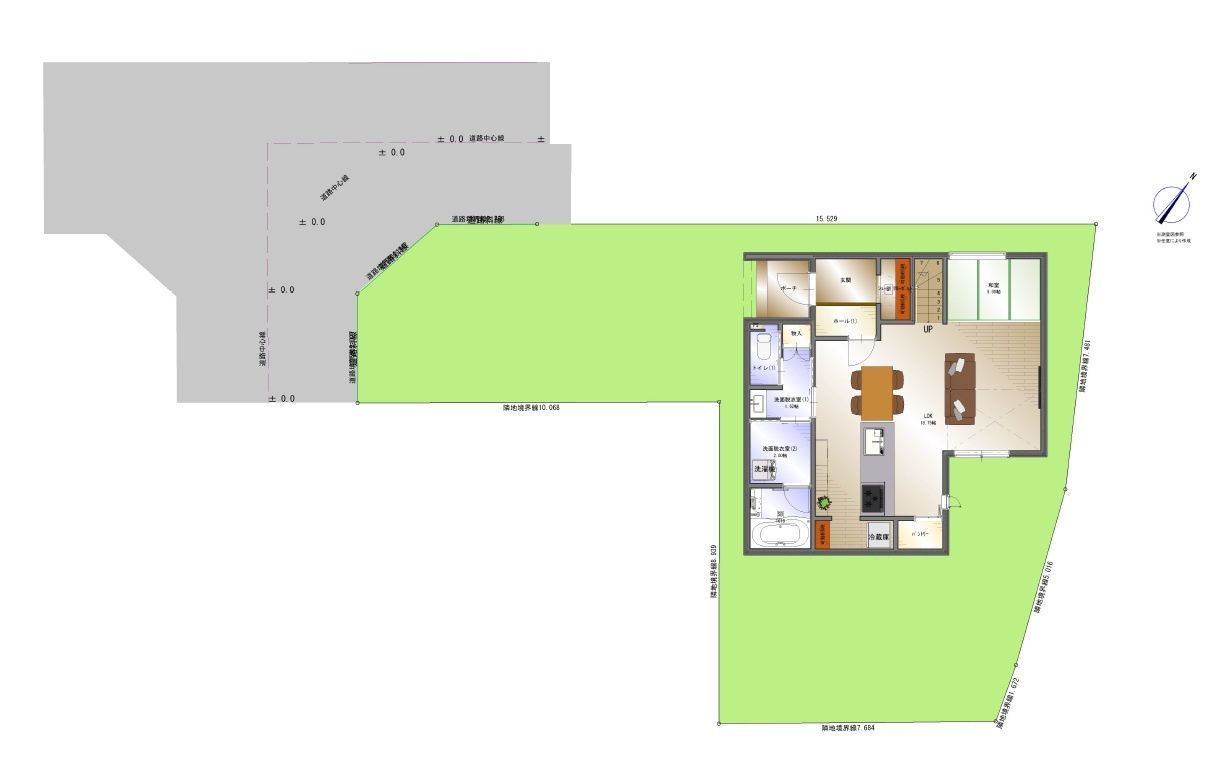 【限定１棟】中村町の利便エリアに新登場！の区画図