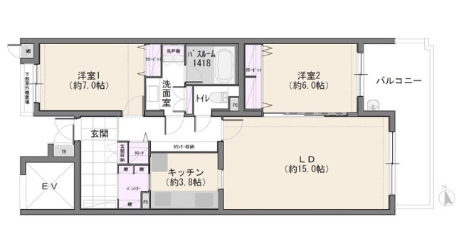 【間取り】 | パシフィックガーデン茅ヶ崎