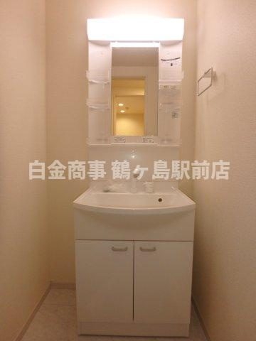 リーブルファイン鶴ヶ島の洗面所