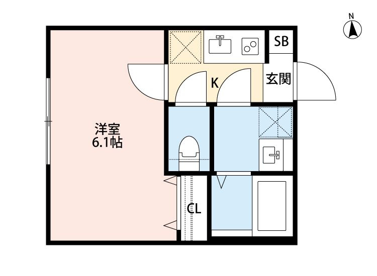 CRASTINE西馬橋1丁目(クラスティーネニシマバシイッチョウメ)の間取り