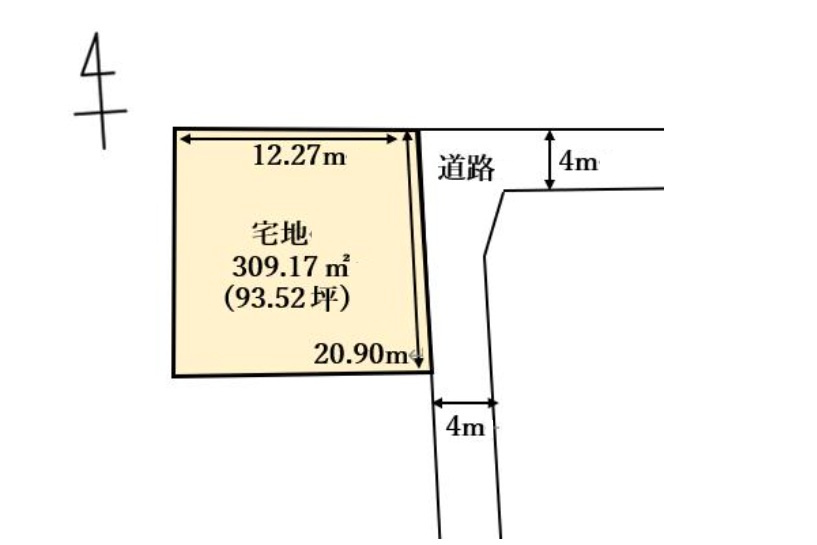 加古川市上荘町都台2丁目　　売土地の土地図