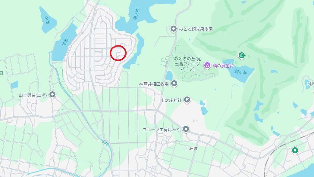 加古川市上荘町都台2丁目　　売土地の地図